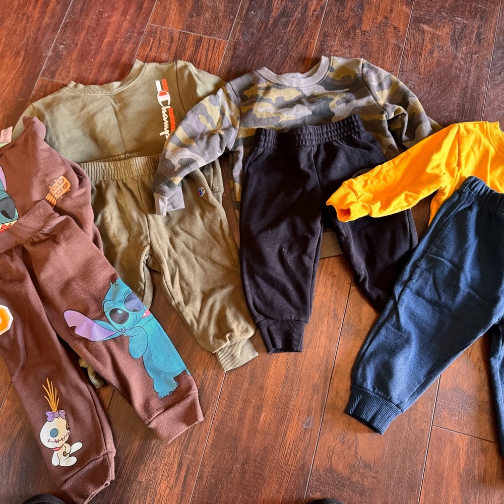 Champion Kids' Olive and Black Jogger Set